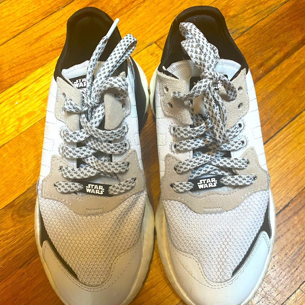 Star Wars x Adidas Storm Trooper Edition - boys size 5 / women’s 7